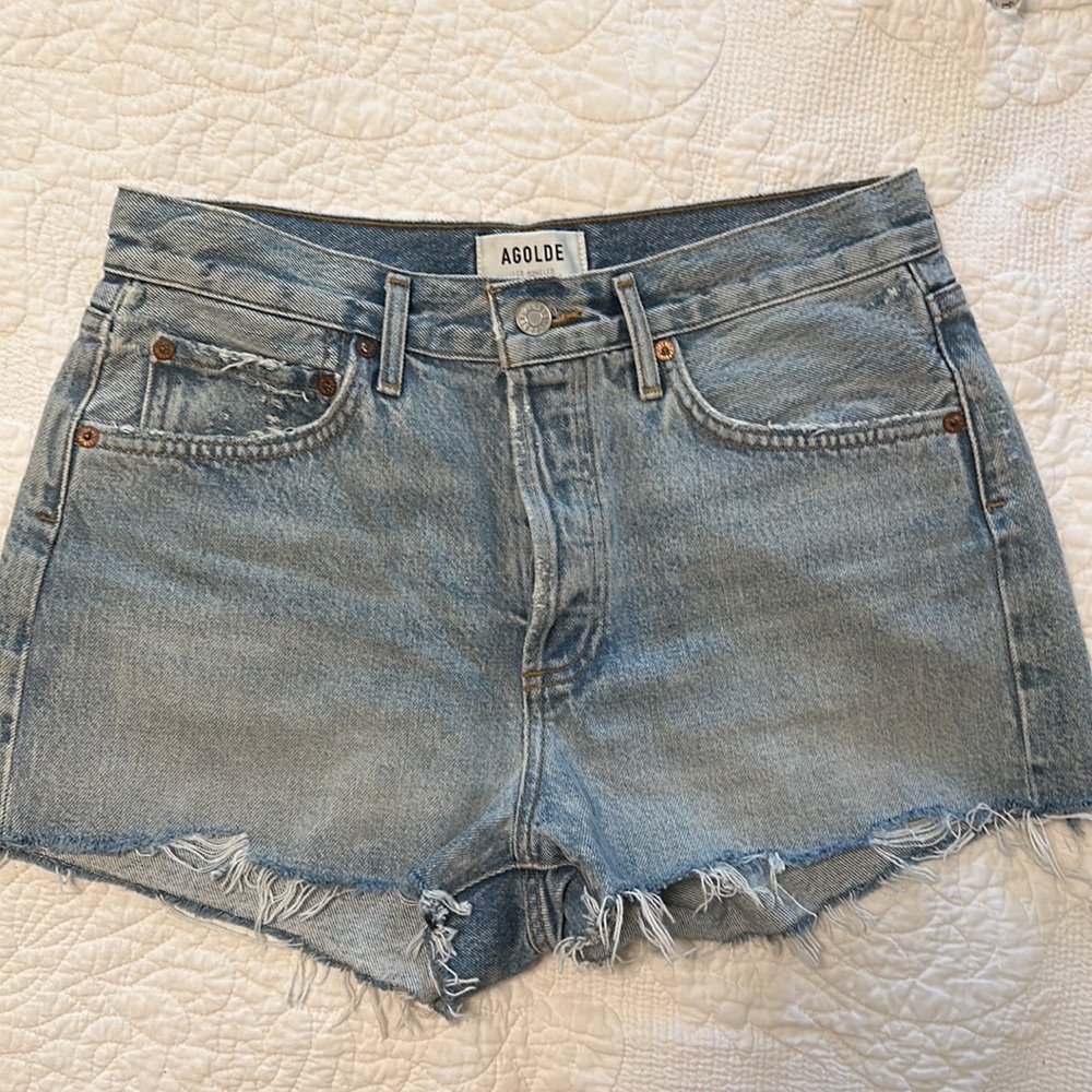 AGOLDE Parker denim shorts. Size 26.
